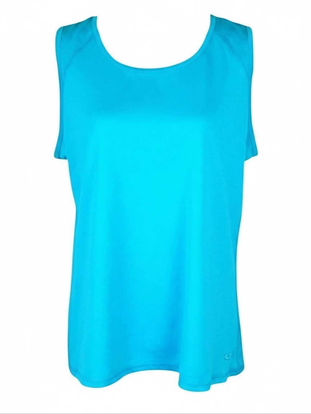 Champion Workout Tank Top Duo Dry Tee in Aqua Blue, XL